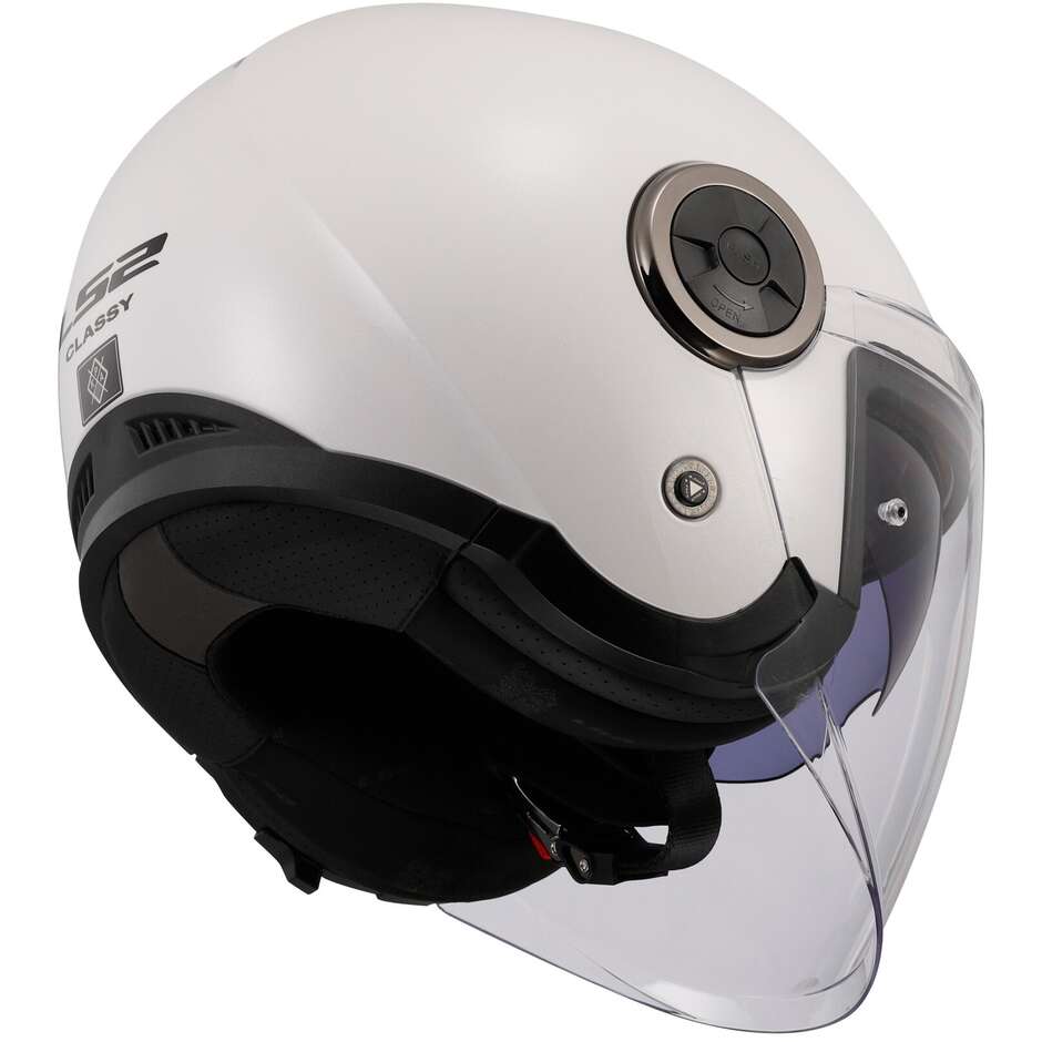 Casco Moto Jet  Ls2 OF620 CLASSY SOLID Bianco