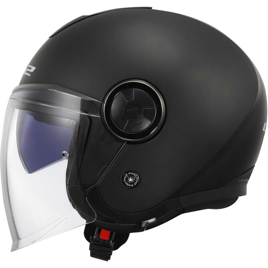 Casco Moto Jet  Ls2 OF620 CLASSY SOLID Nero Opaco