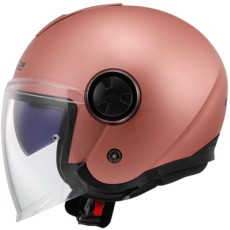 Casco Moto Jet  Ls2 OF620 CLASSY SOLID Rosa Opaco