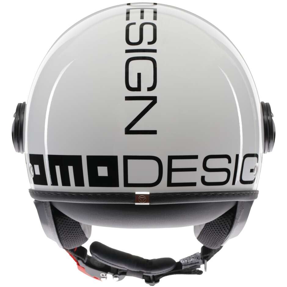 Casco Moto Jet Momo Design FGTR CLASSIC Mono Bianco Nero