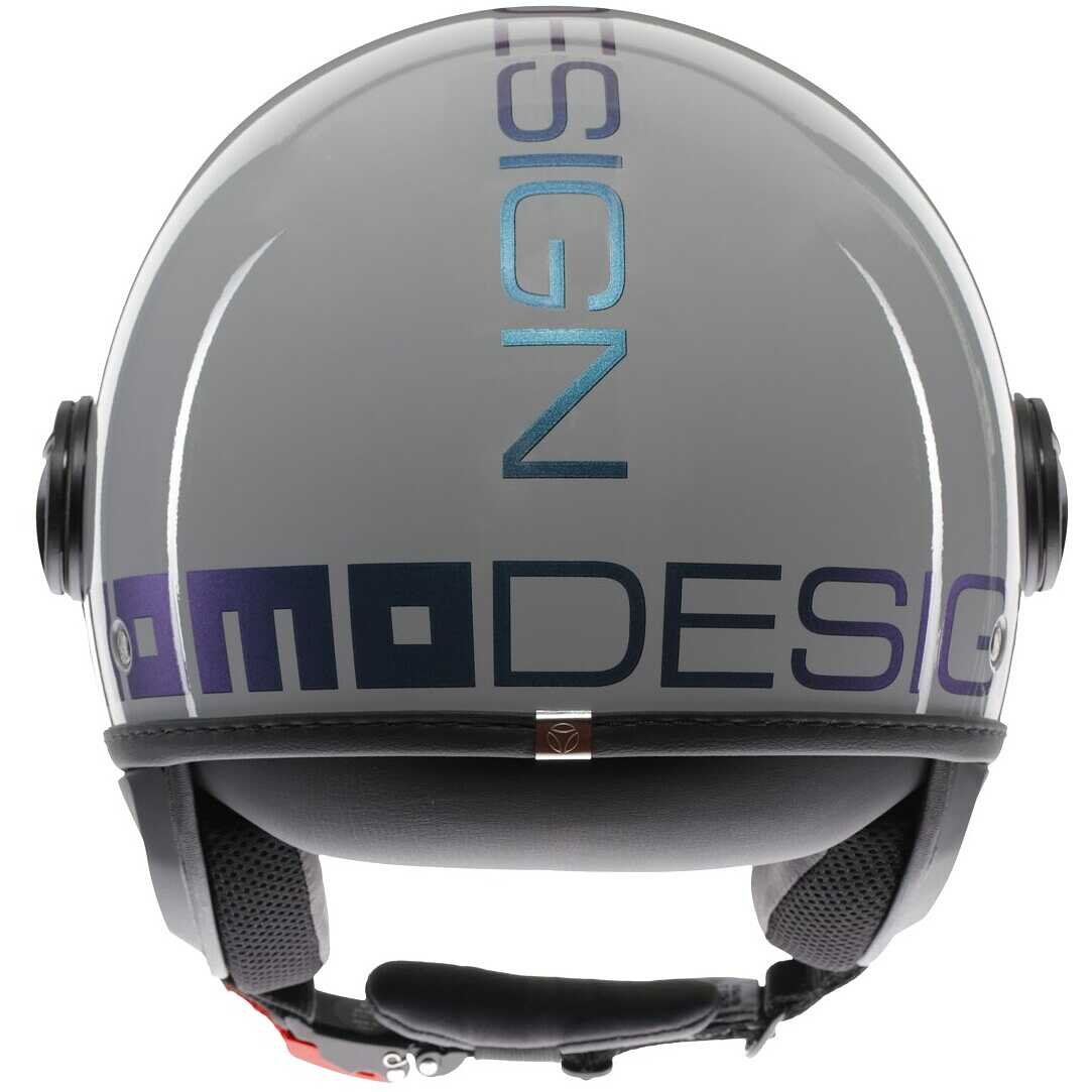 Casco Moto Jet Momo Design FGTR CLASSIC Mono Flip Blu Fucsia