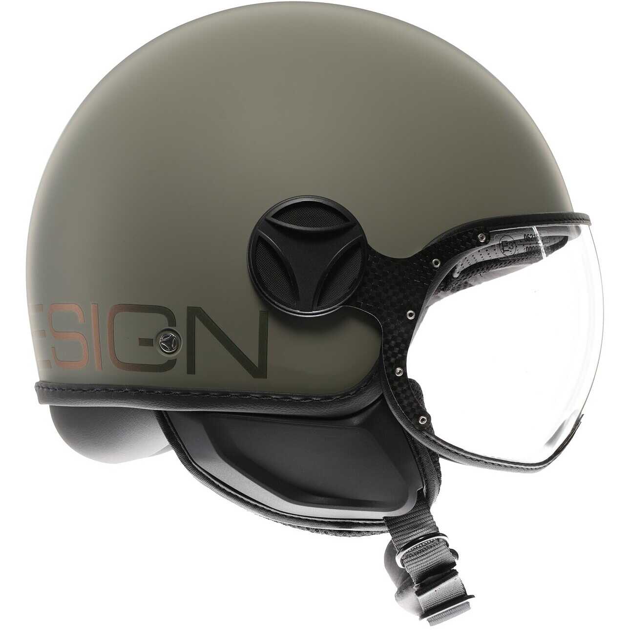 Design Casco Moto Momo Design FGTR Classic Verde Militar Mate Al