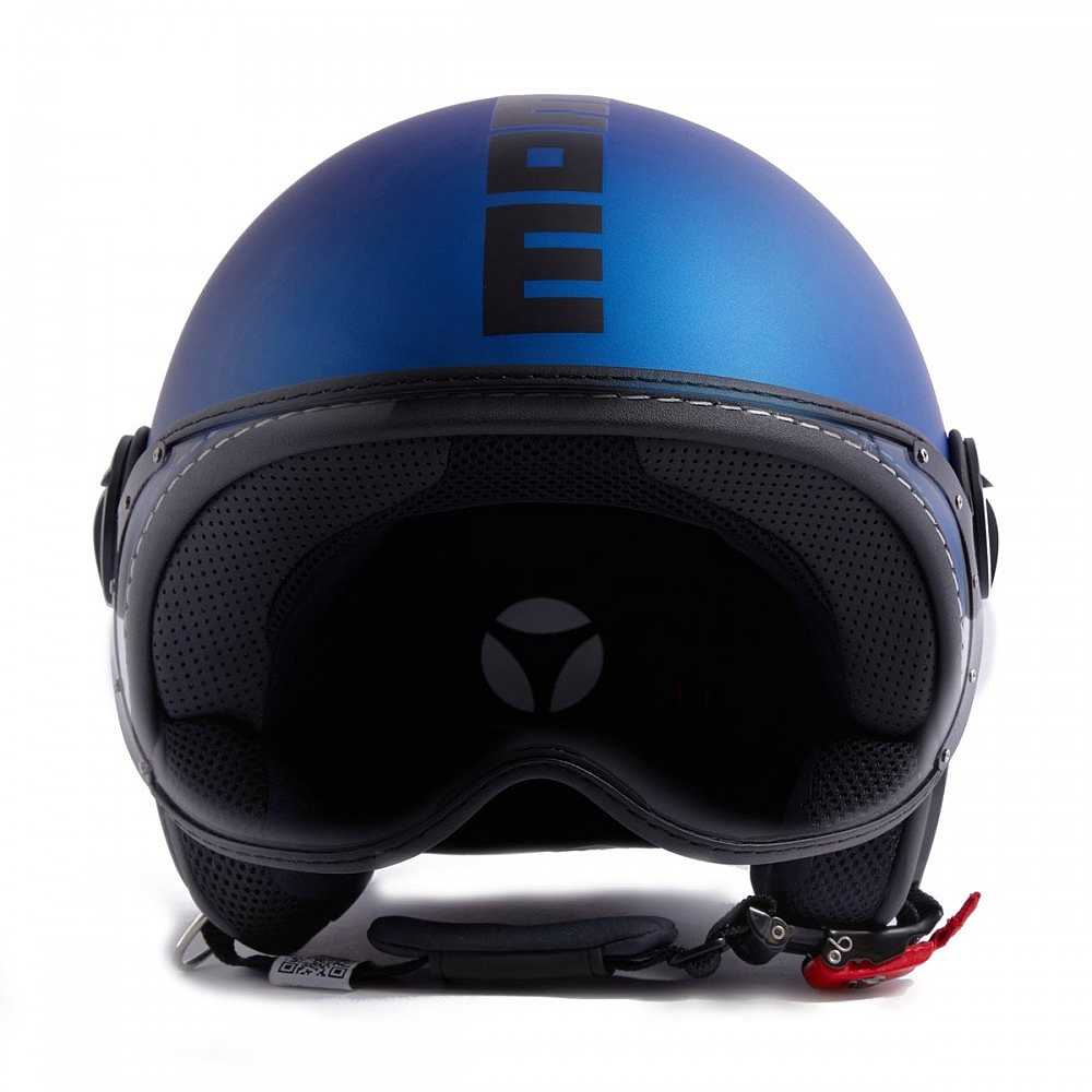 Casco Moto Jet Momo Design FGTR Fighter Classic Blu Opaco Nero Vendita  Online 