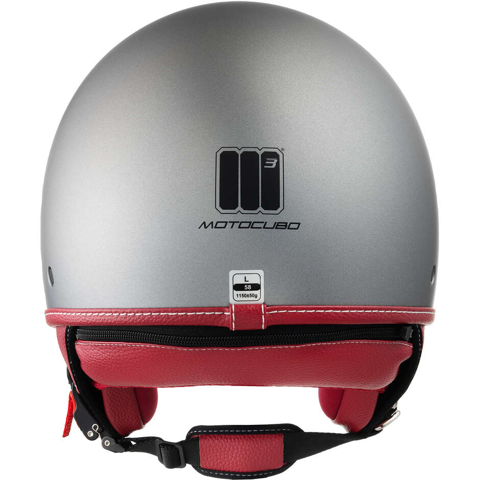 Casco Moto Jet Motocubo 717 BEETLE Titanio Opaco (22.06)