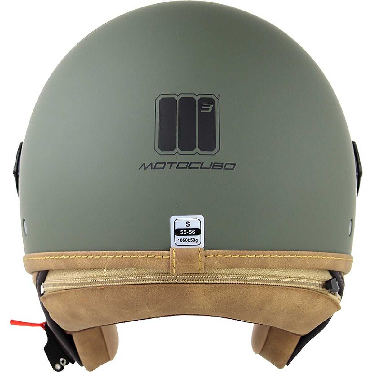 Casco Moto Jet Militare ANT Verde - Visiera Elicotterista, Omologato ECE 22.05 Taglia XL - Foto 11
