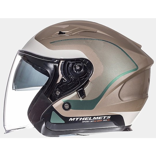 Casco Moto Jet MT Helmets Avenue SV Crossroad Winter Lucido
