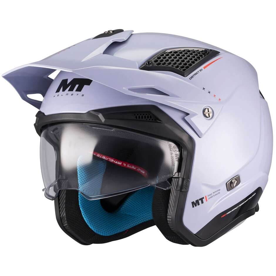 Casco Moto Jet DISTRICT SV S SOUL C17 Grigio Luci taglia 2X