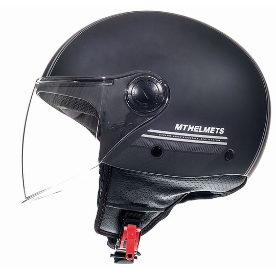 Casco Moto Jet MT Helmets STREET Entire C9 Nero Opaco