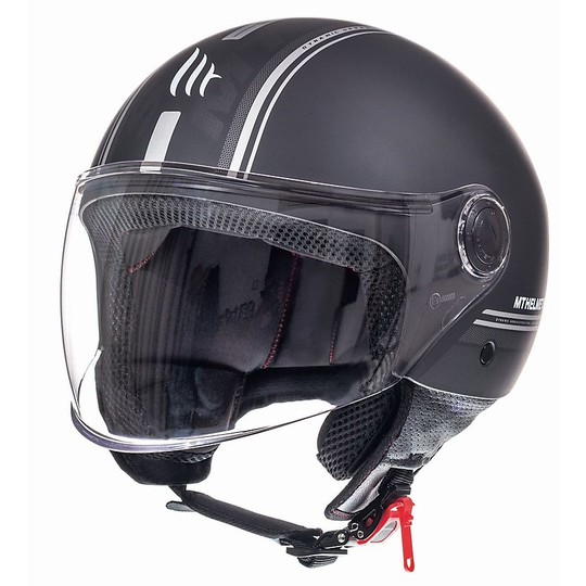 Casco Moto Jet MT Helmets STREET Entire C9 Nero Opaco
