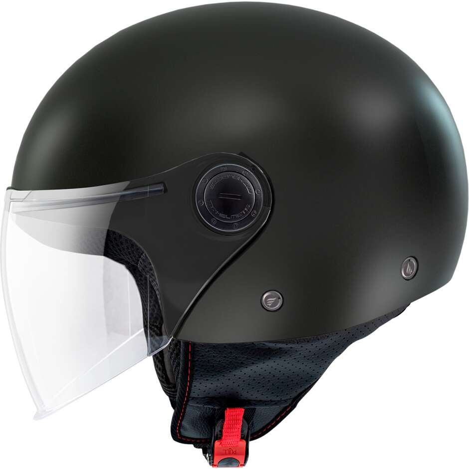 Casco Moto Jet Mt Helmets STREET S Solid A1 Nero Lucido 22.06