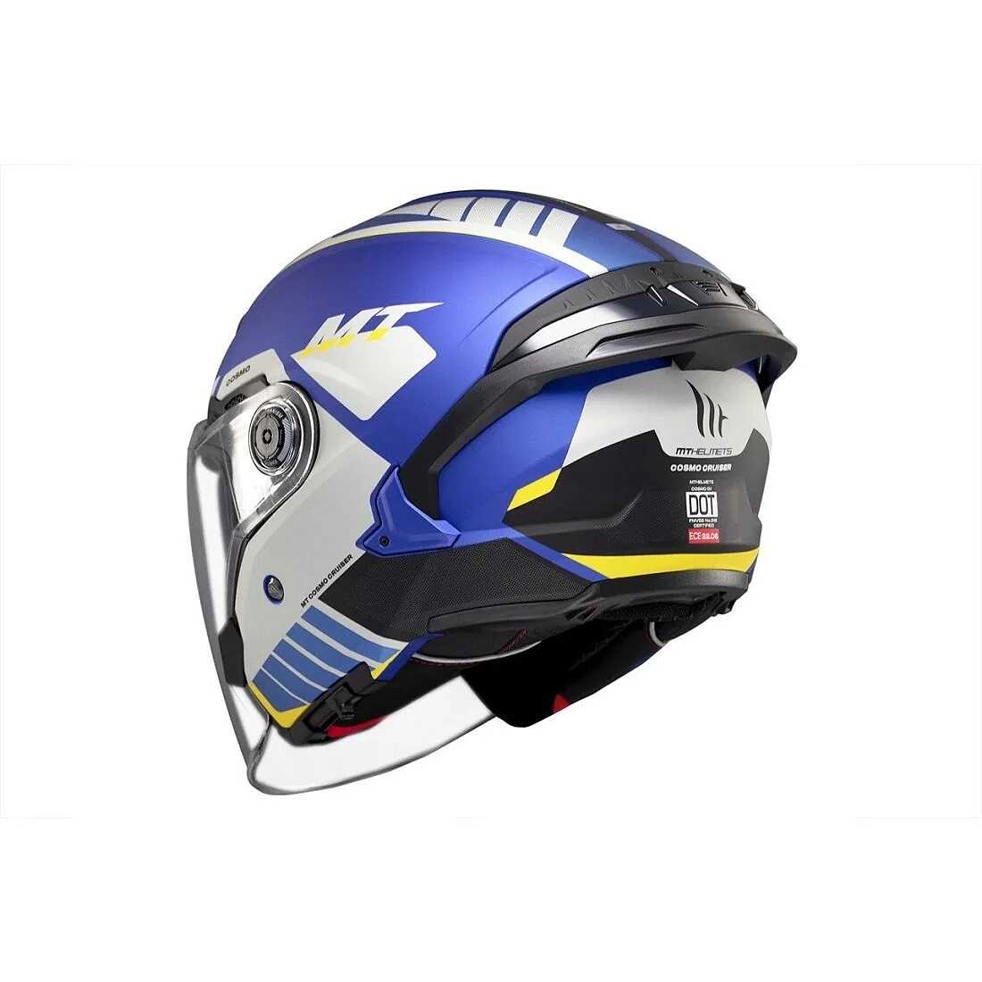 MT Helmets Casco Jet Cosmo SV Sergio Garcia 2024 E5 – Versione Luminosa, Omologato, Taglia L (59/60 Cm), Design Sportivo E Aerodinamico