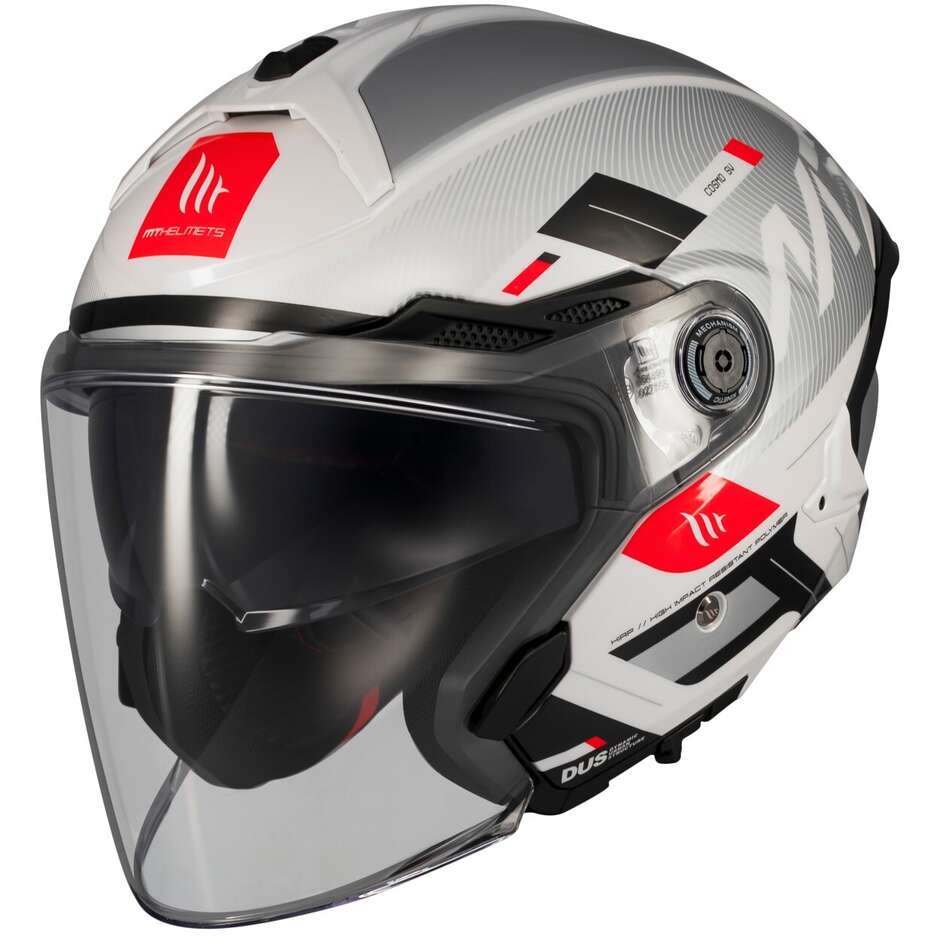 Casco Moto Jet s COSMO SV SILENCE A2 Lucido taglia XL