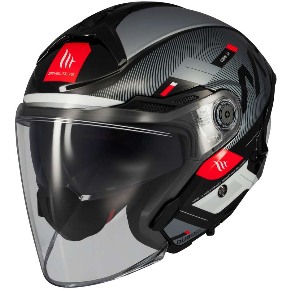 Casco Moto Jet MT Helmetss COSMO SV SILENCE B2 Lucido