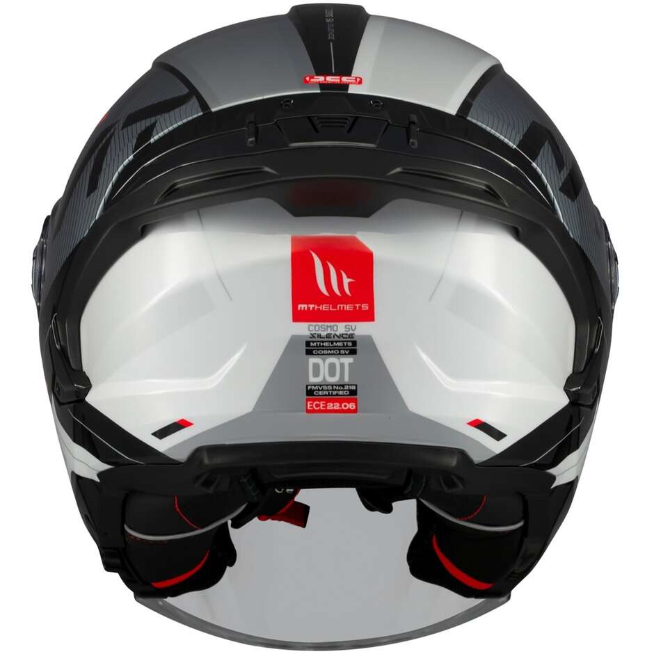 Casco Moto Jet MT Helmetss COSMO SV SILENCE B2 Lucido