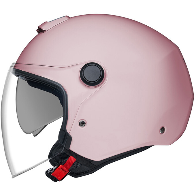 Casco Moto Jet Y.10 PLAIN Rosa Pastello taglia M