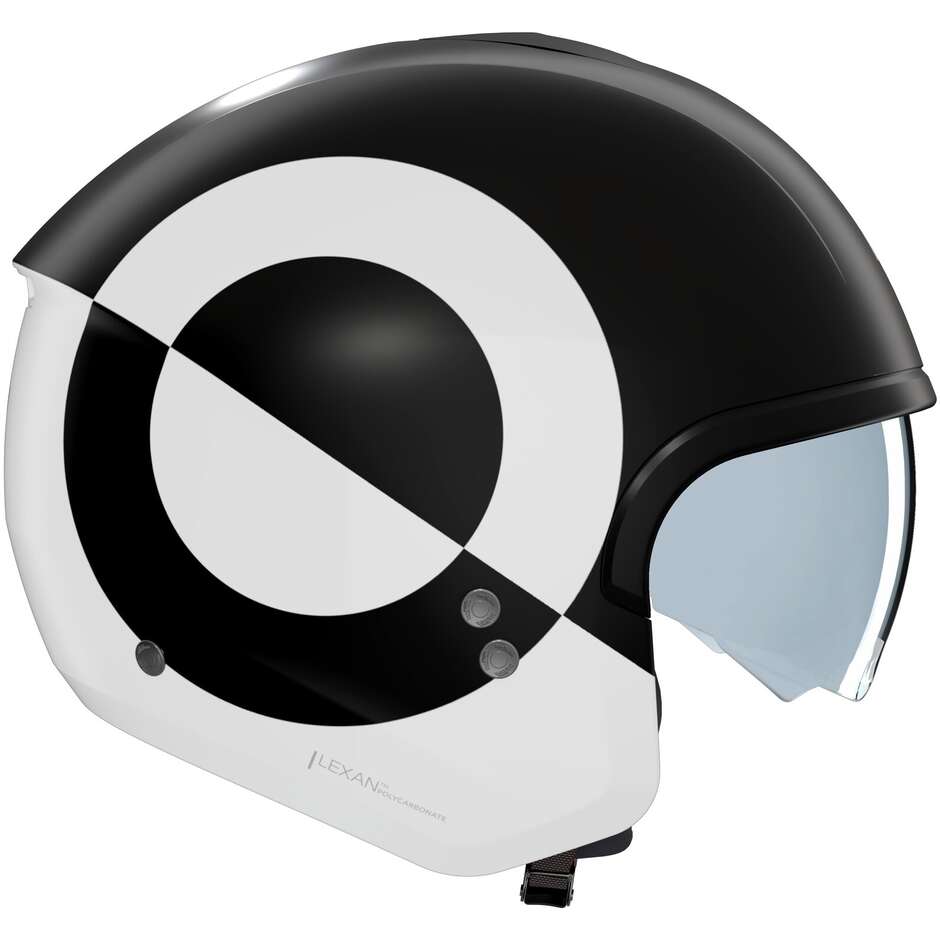 Casco Moto Jet Nolan N20-2 VICEVERSA 344 Nero Bianco Opaco