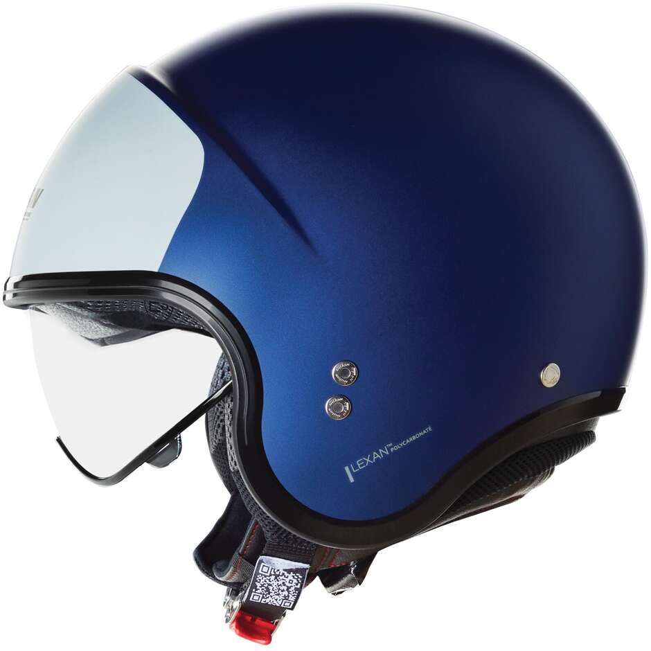Casco Moto Jet Nolan N21 06 VERNICIATURA SPECIALE 350 Blu Argento Opaco