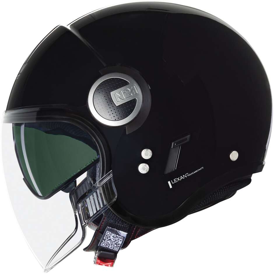 Casco Moto Jet Nolan N21 VISOR 06 CLASSICO 301 Nero Lucido