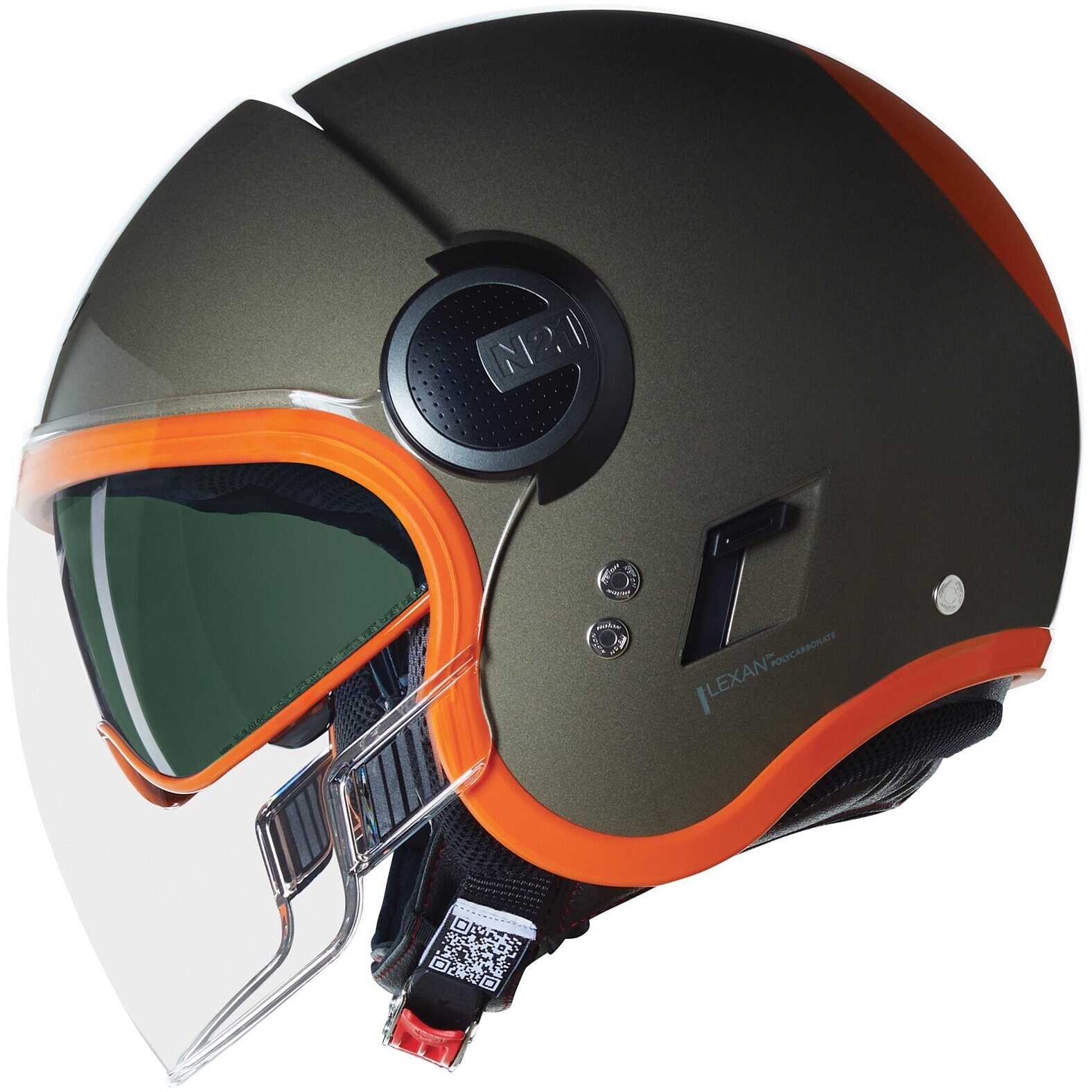Visiera Biltwell Per Caschi Jet, Arancione, Universale Uomo/donna, Tinta Unita