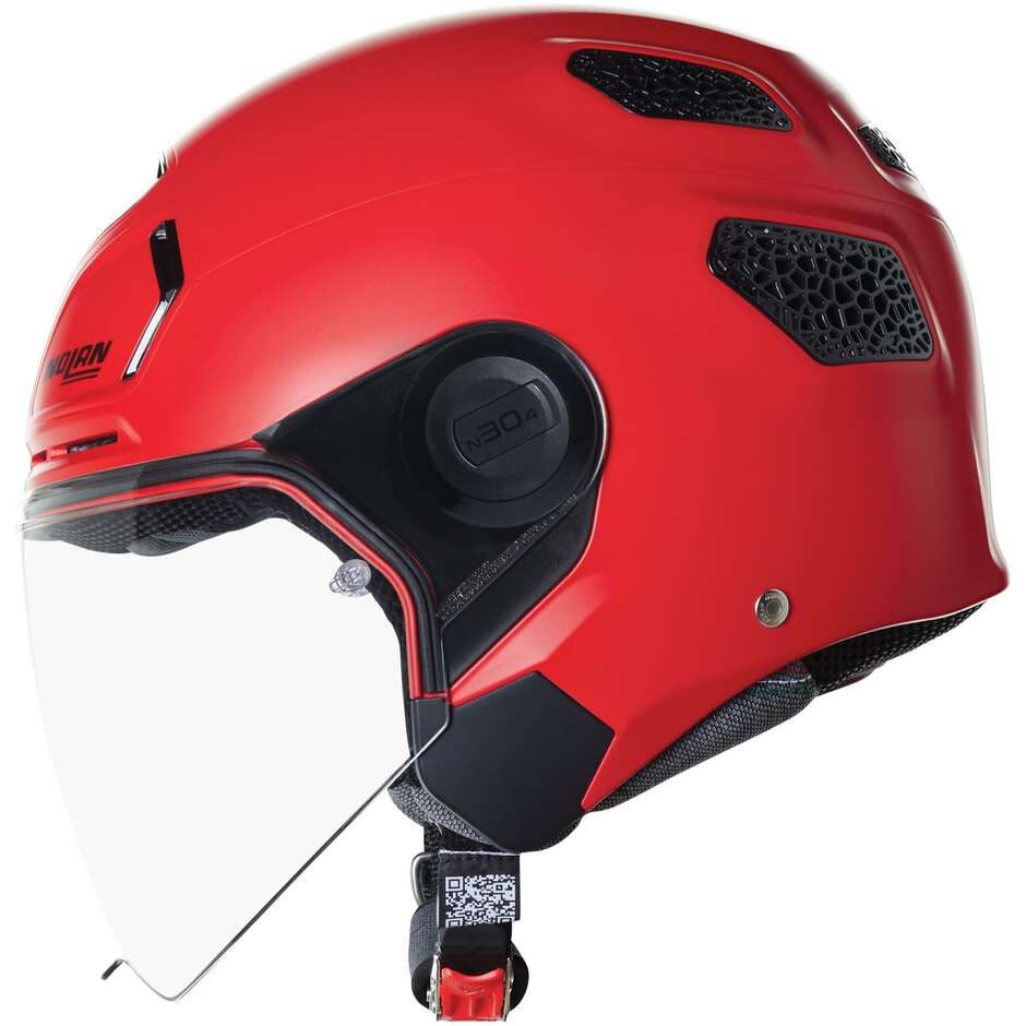Casco Moto Jet Nolan N30-4 T CLASSICO 308 Rosso Opaco