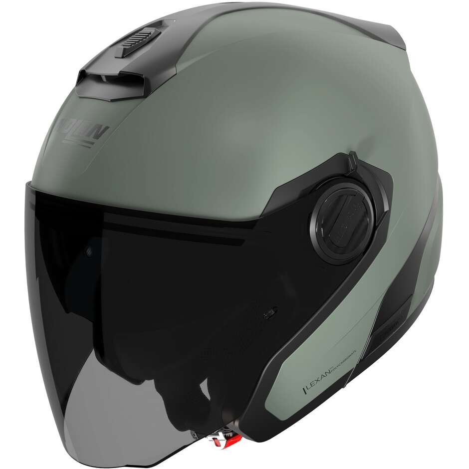 Casco Moto Jet Nolan N40-5 06 CLASSICO NOBILE 337 Verde Grigio Opaco