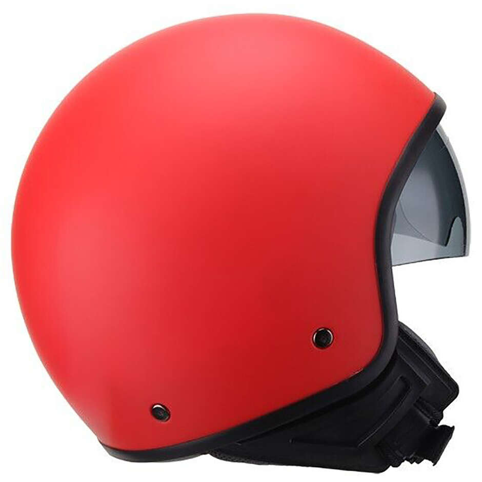 Casco Jet Dieffe DF62 Nero Opaco – Doppia Visiera (Interna A Scomparsa), Omologazione ECE 06, Peso 1000g, Taglie XS-XL