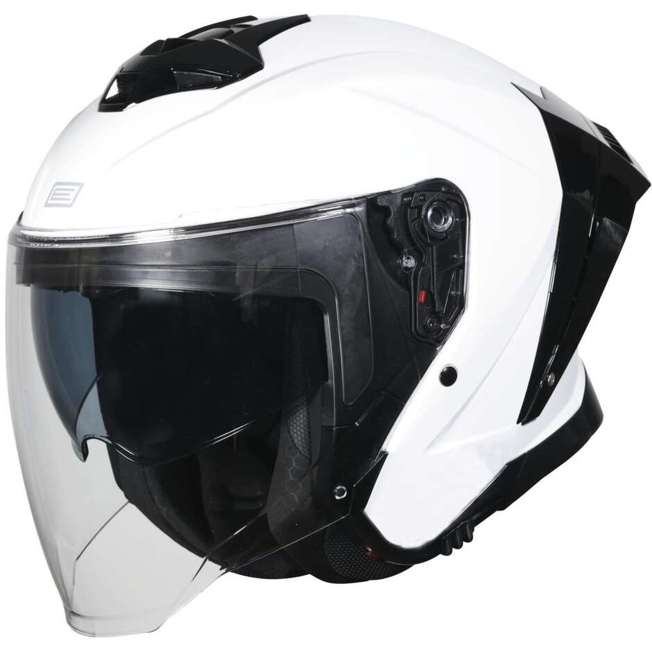 Casco Moto Jet ORIGINE APRICA SOLID Bianco Lucido 22.06