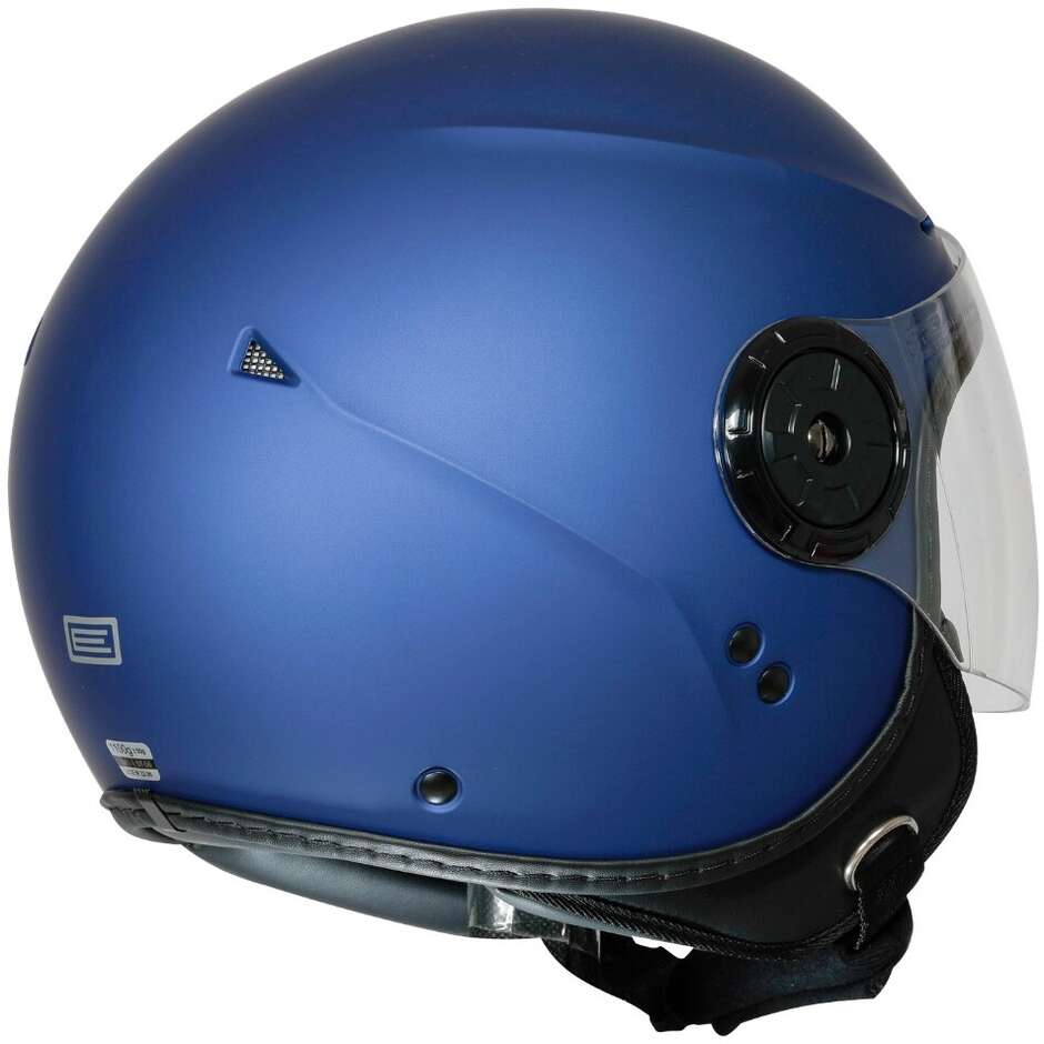 Casco Moto Jet Origine GARDA SOLID Blu Opaco