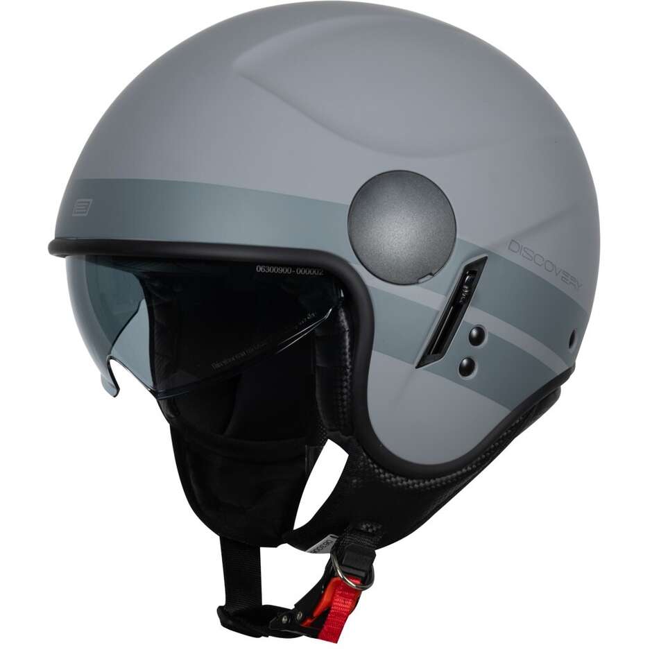 Casco Moto Jet SIERRA DISCOVERY Grigio Opaco 22.06 taglia XL