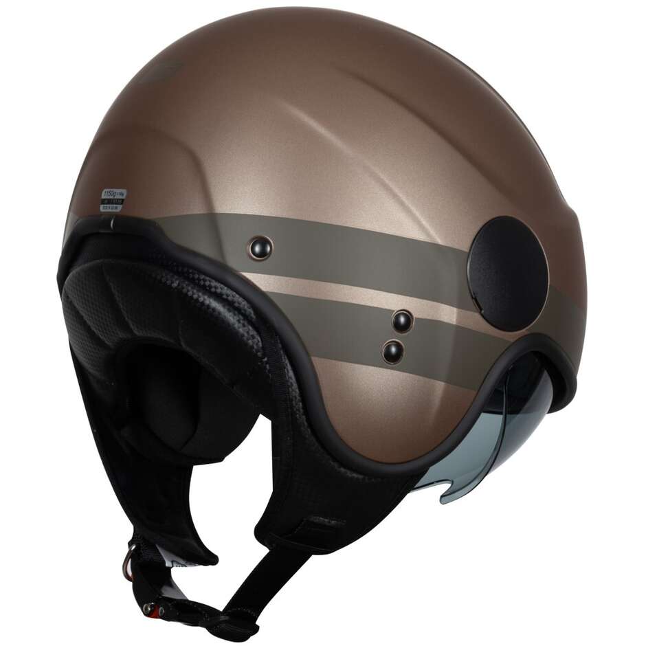 Casco Moto Jet ORIGINE SIERRA DISCOVERY Marrone Opaco 22.06