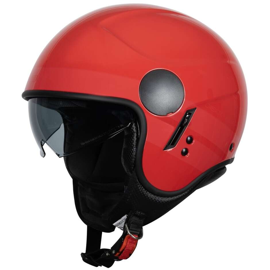 Casco Moto Jet ORIGINE SIERRA DISCOVERY Rosso Lucido 22.06