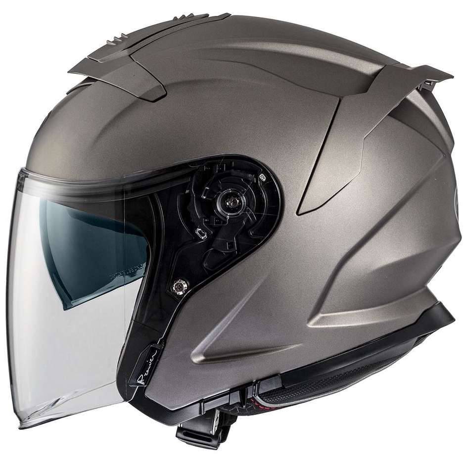 Casco Moto Jet Premier JT5 U17BM Titanio Opaco