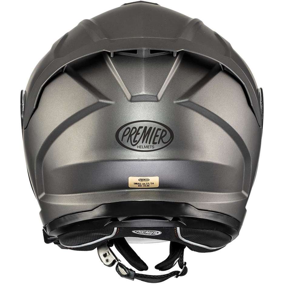 Casco Moto Jet Premier JT5 U17BM Titanio Opaco