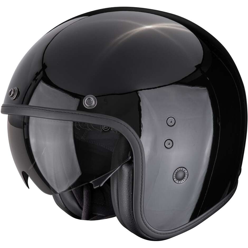 Casco Moto Jet BELFAST EVO SOLID Nero taglia XS