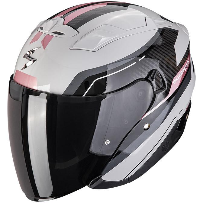 Casco Moto Jet EXO-230 HIPE Grigio Rosa taglia XS