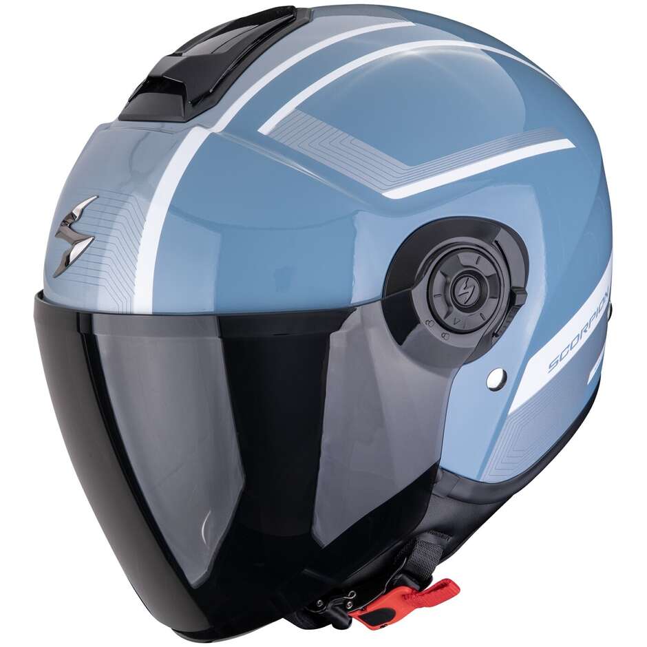 Casco Moto Jet EXO-CITY II COSMOS Blu Argento taglia XL