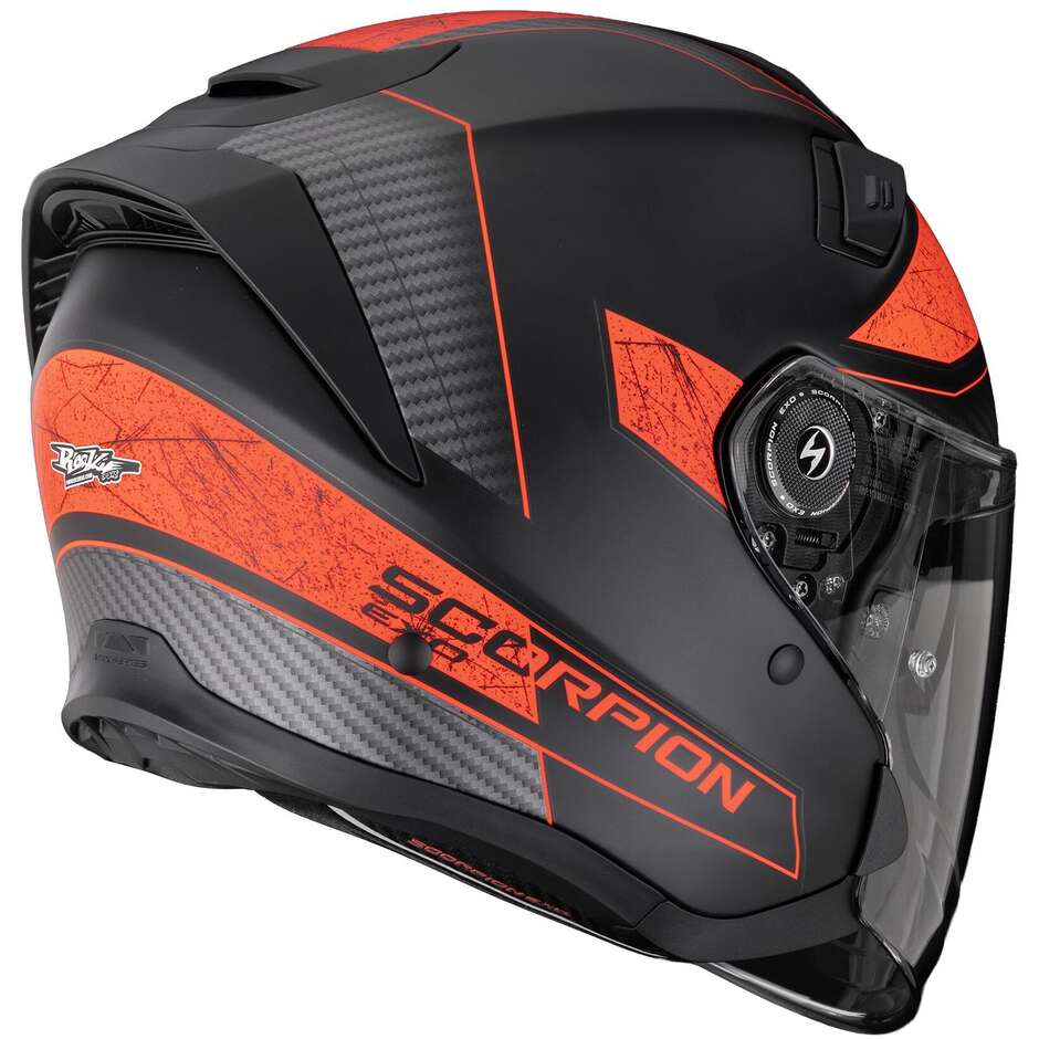 Casco Moto Jet Scorpion EXO-GT JET CREST Opaco Nero Rosso