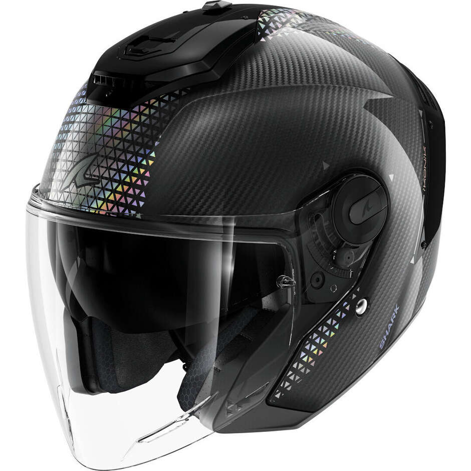 Casco Moto Jet RS JET CARBON IKONIK Carbon Iridescent taglia XL