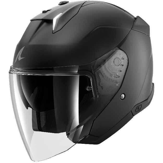 Casco Moto Jet SKWAL i3 JET BLANK Mat Nero Opaco taglia 2XL