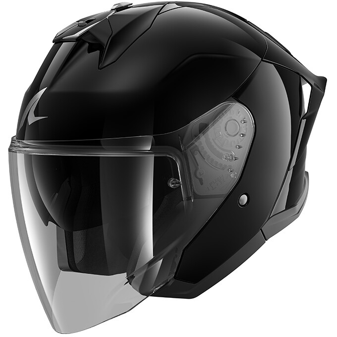 Casco Moto Jet SKWAL JET CUP BLANK Nero taglia XL