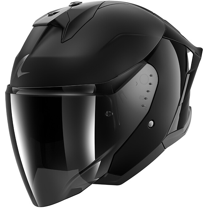 Casco Moto Jet SKWAL JET CUP DARK SHADOW DUAL Nero taglia XS
