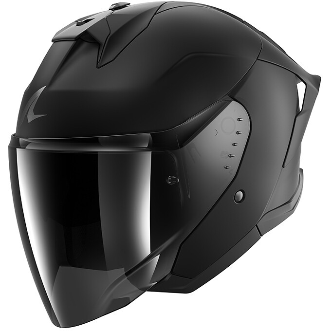 Casco Moto Jet SKWAL JET CUP DARK SHADOW Mat Nero Opac taglia XL