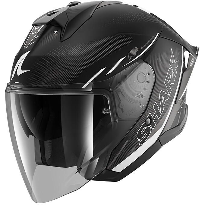 Casco Moto Jet SKWAL JET CUP SPEED-TECH Mat Nero Bianc taglia XL