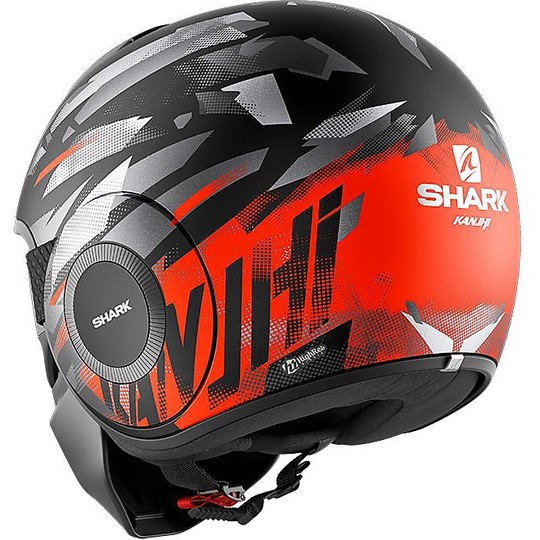 Casco Moto Jet Shark STREET-DRAK KANHJI Opaco Rosso