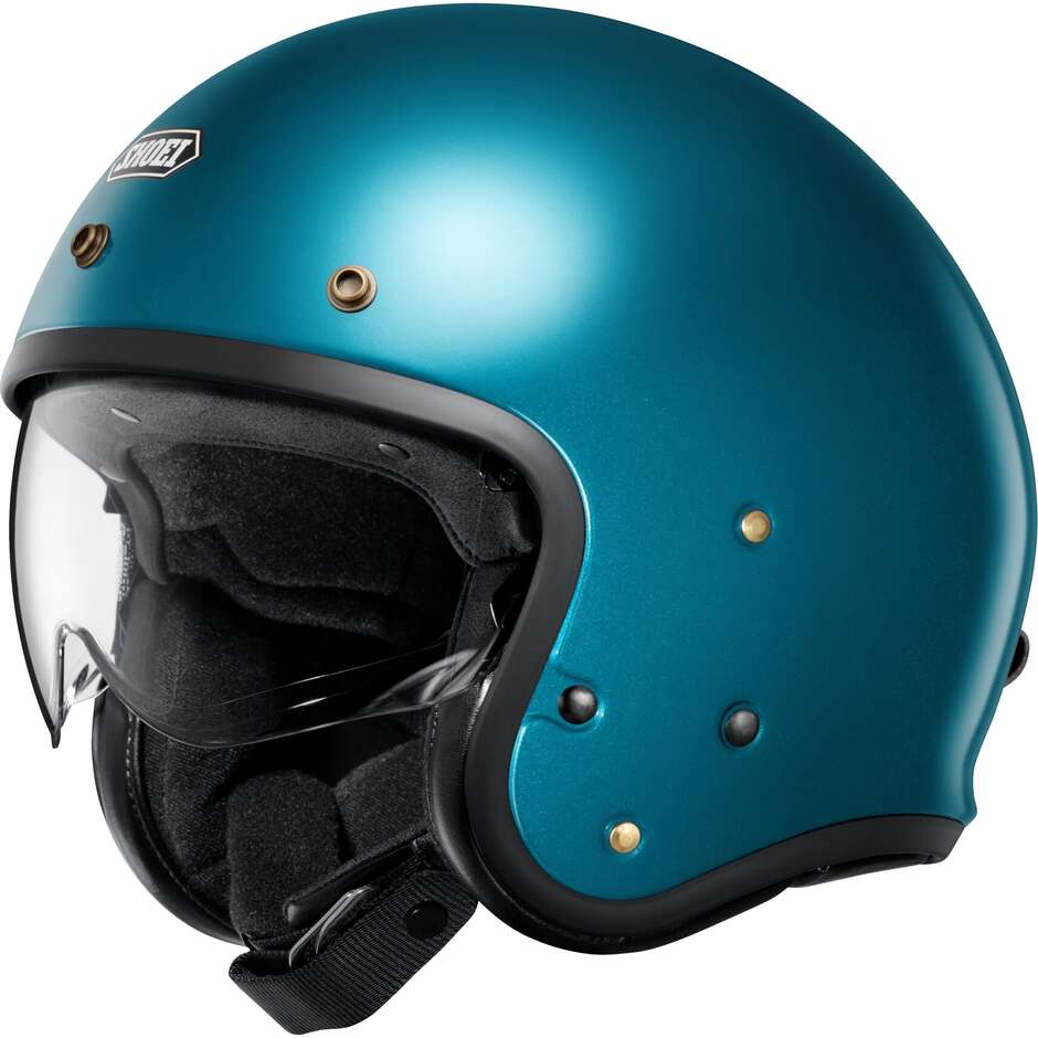 Casco Moto Jet J.O2 Lagune Blu taglia S