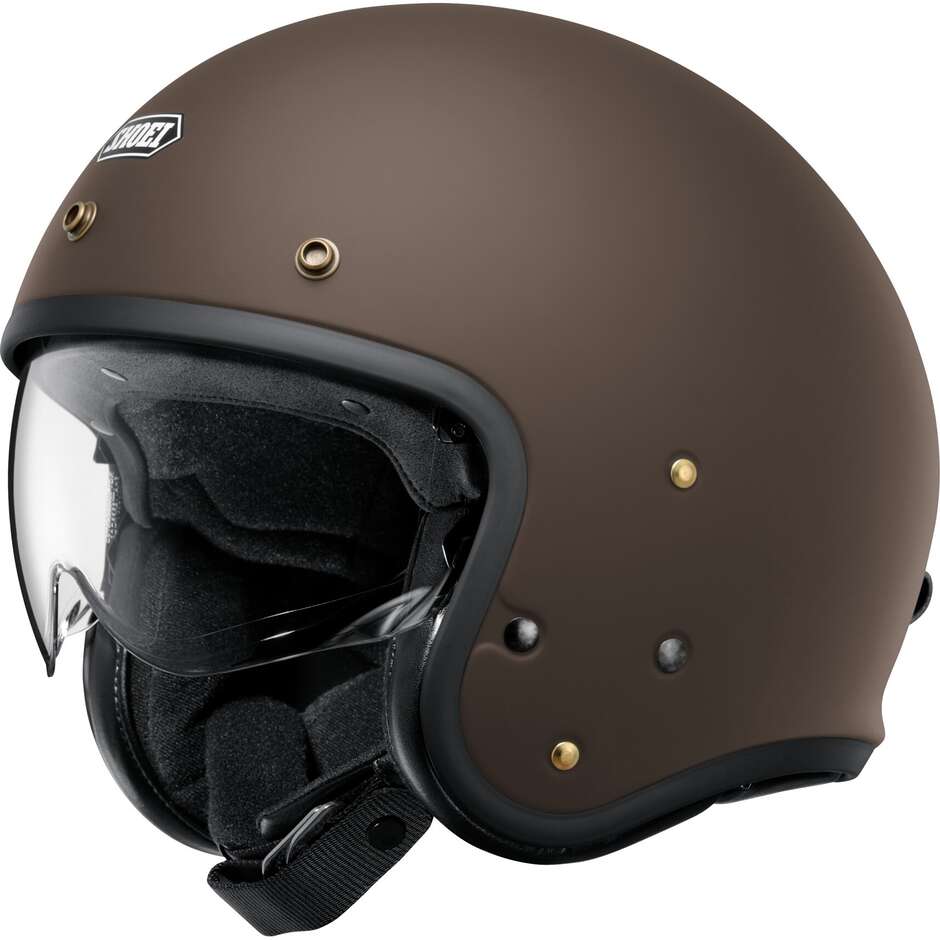 Casco Moto Jet J.O2 Marrone Opaco taglia 2XL