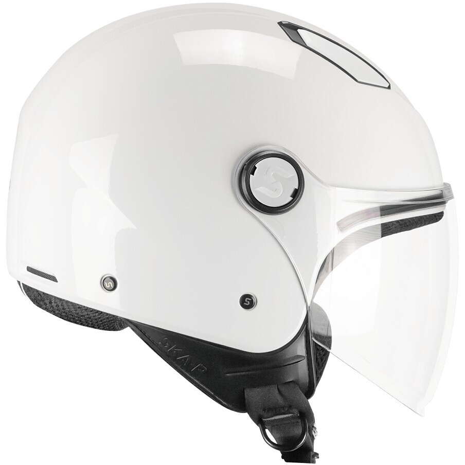 Casco Moto Jet LUKE MONO Bianco taglia S