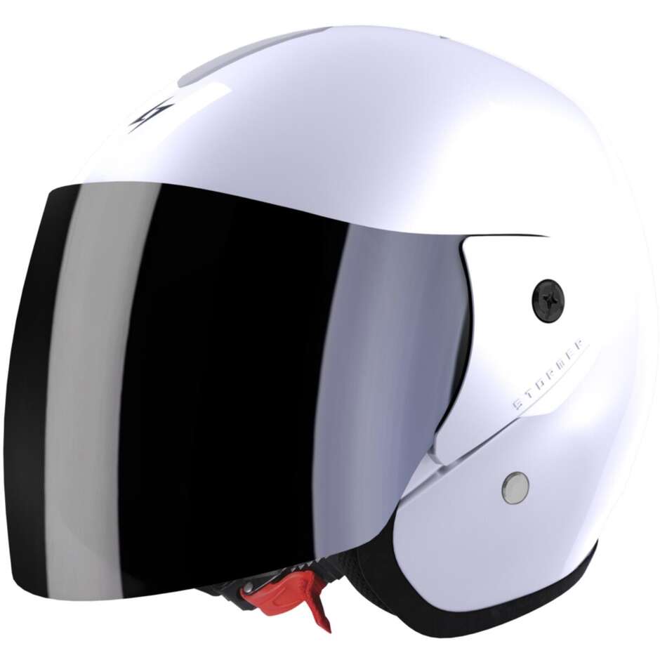 Casco Moto Jet SUN 2.0 Solid Bianco Perla taglia XL