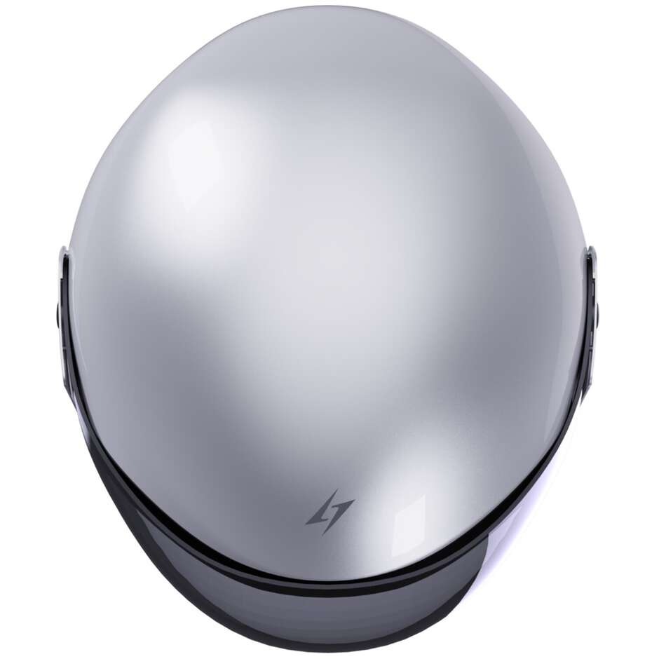 Casco Moto Jet Stormer SUN 2.0 Solid Bianco Perla