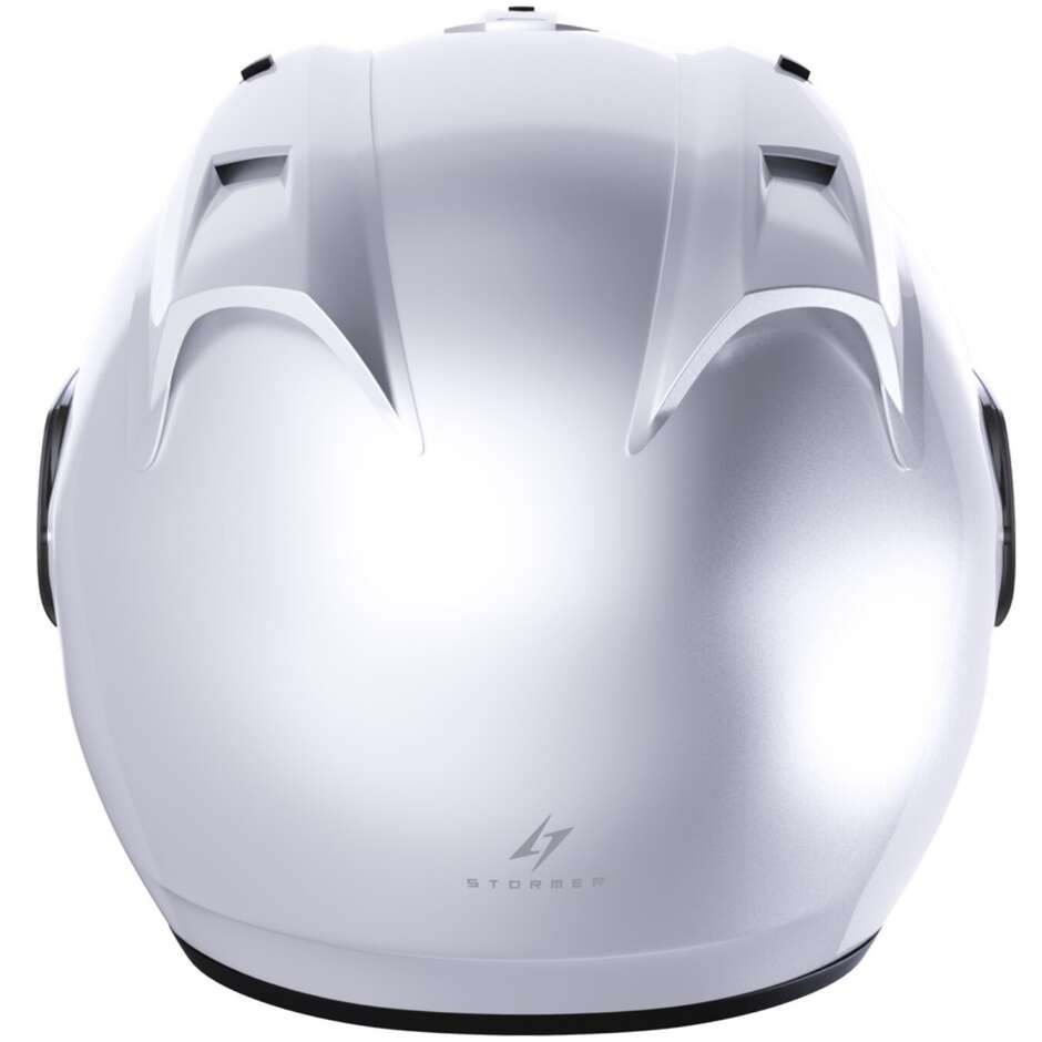 Casco Moto Jet Stormer SUN EVO 2.0 Solid Bianco Perla